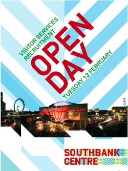 Southbank Centre Recruitment Open Day at Queen Elizabeth Hall