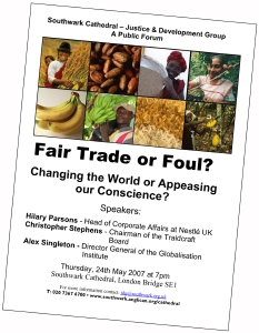 Fair Trade or Foul? at Southwark Cathedral