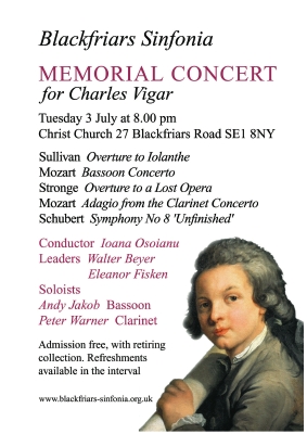 Memorial Concert at Christ Church Southwark