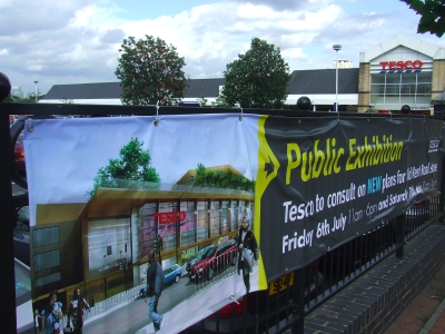 Plans for redevelopment of Tesco store at Tesco Southwark