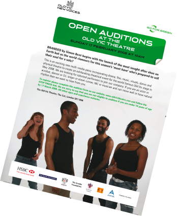 Open Auditions at The Old Vic