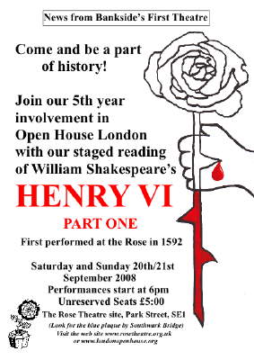 Henry VI at The Rose Playhouse