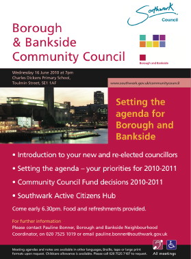 Borough & Bankside Community Council at Charles Dickens Primary School