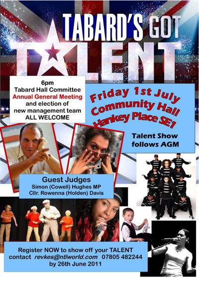 Tabard's Got Talent at Hankey Hall