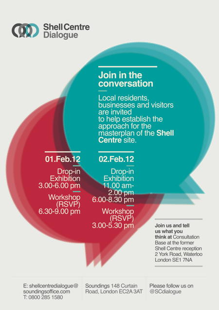 Shell Centre Dialogue Open Exhibition and Workshops at Shell Centre