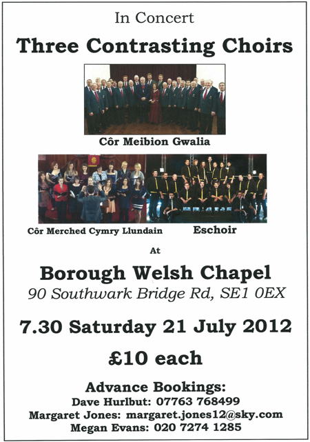 Three Contrasting Choirs at Welsh Chapel