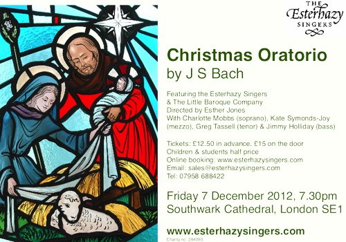 Christmas Oratorio by J S Bach at Southwark Cathedral