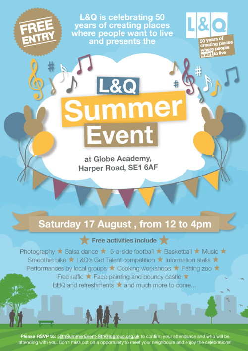 L&Q Summer Event at Globe Academy