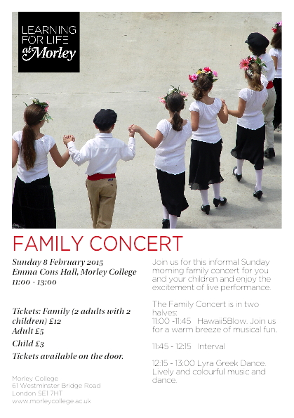 Family Concert at Morley College