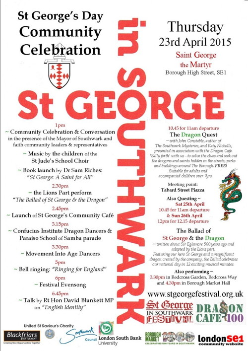 St George's Day Community Celebration at St George the Martyr