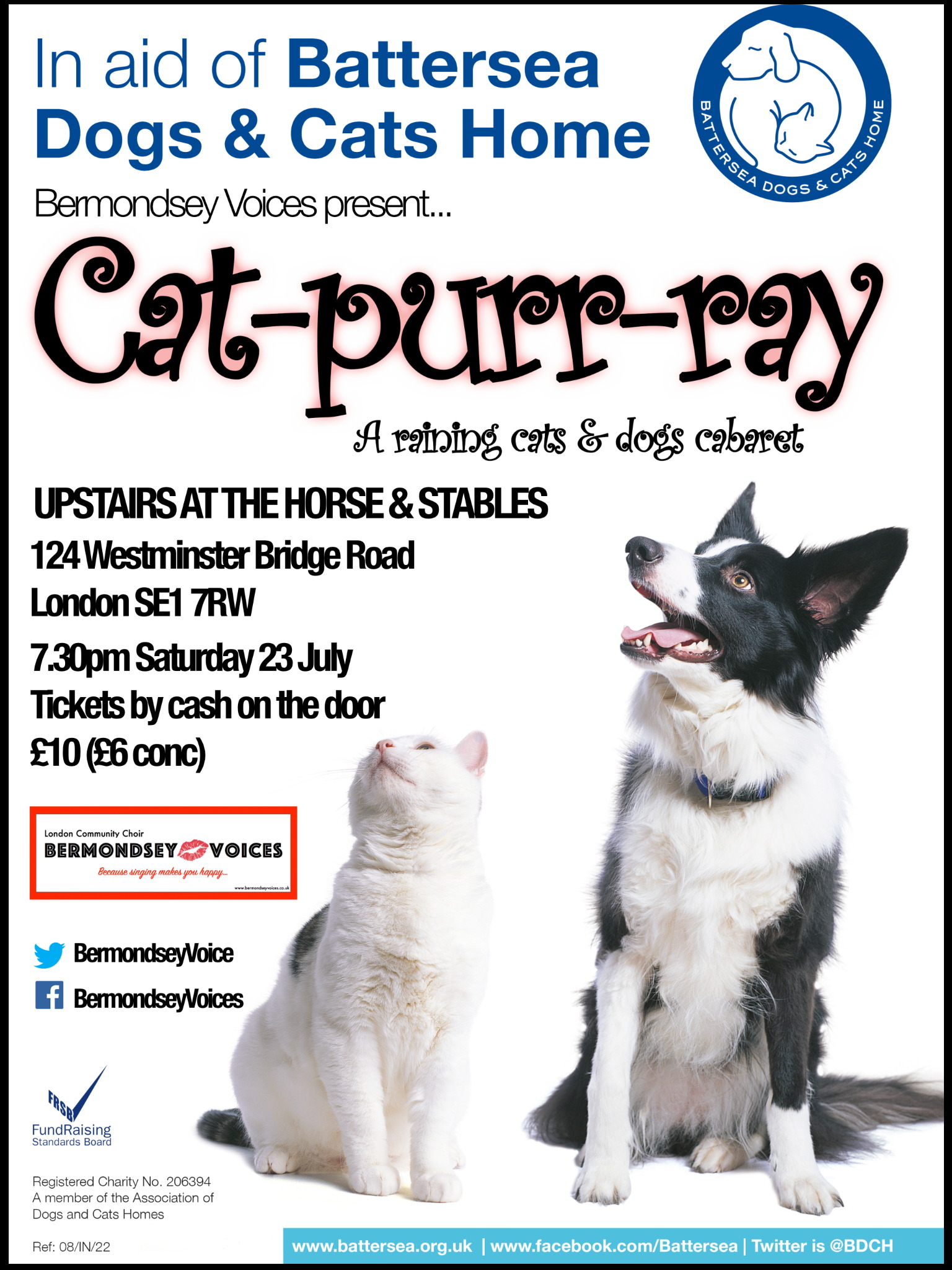 Bermondsey Voices present... Cat-purr-ray at The Horse & Stables