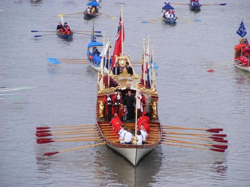 Lord Mayor's Show River Pageant at River Thames