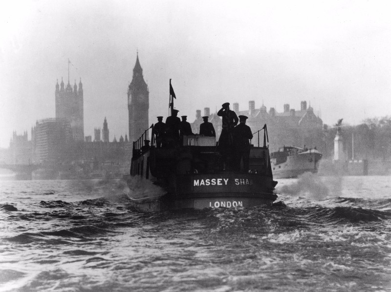 The Massey Shaw fireboat and the 'Little Ships' at The Workshop