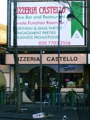 Pizzeria Castello 20 Walworth Road SE1 6SP