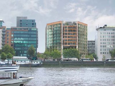 Riverbank Park Plaza on the Albert Embankment