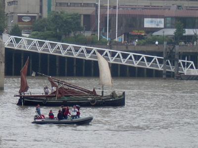 Barge on the Thames