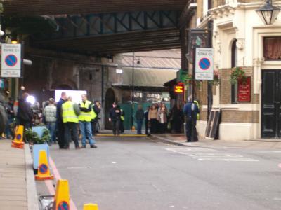 Bridget Jones filming