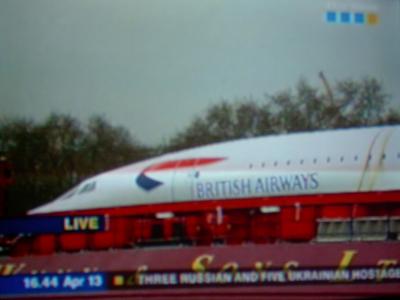 Concorde on the Thames