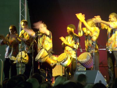 drumming in the Turbine Hall