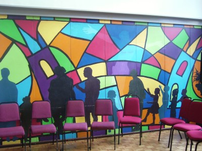 Mural at Haddon Hall Baptist Church