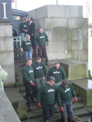 Hotel managers join County Hall river clean-up