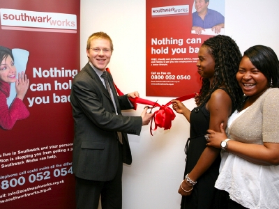 Cllr Richard Thomas at Southwark Works