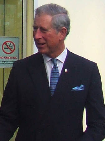 The Prince of Wales leaving BFI Southbank