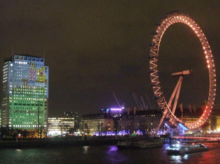 Children’s story projected onto Shell Centre this Easter