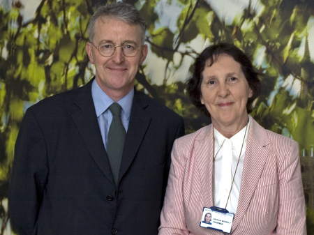 Hilary Benn and Patricia Moberly