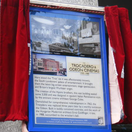 Trocadero plaque