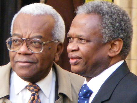 Sir Trevor McDonald and Richard Taylor 