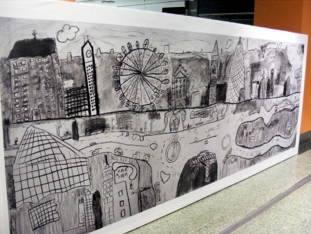 Local children’s depiction of Elephant & Castle goes on show