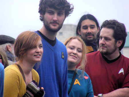 World record for Star Trek costumed characters set at Millennium Bridge