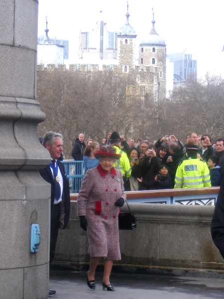 The Queen visited Tower Bridge on Wednesday afternoon as part of a day-long 