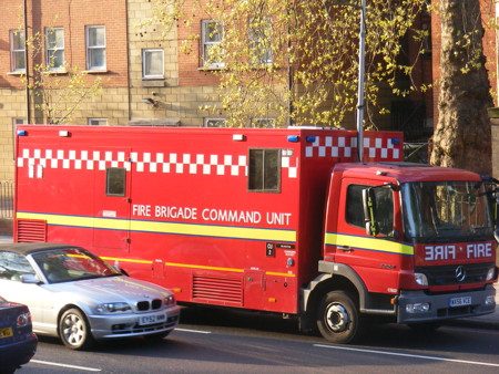 Fire at Albert Barnes House on New Kent Road