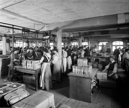 An interior view of the Cropper & Co factory, Sout