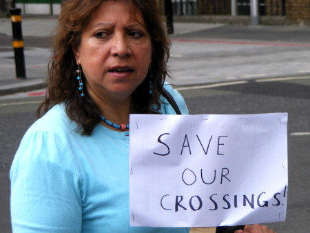 Parents protest against plans to cut Tooley Street pedestrian crossings