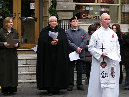 Remembrance Sunday at Borough High Street and Soviet War Memorial