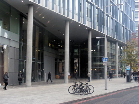 IPC Media objects to extended cycle hire docking station at Bankside Mix