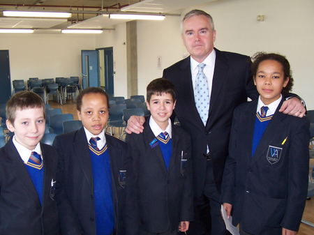 Huw Edwards at Walworth Academy