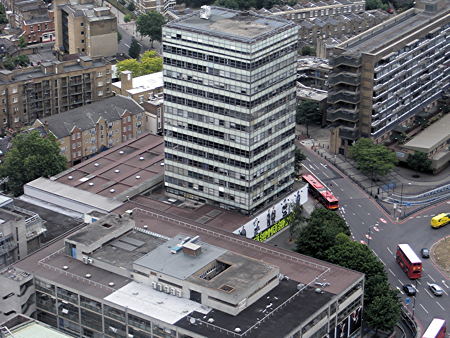 London College of Communication seen from Strata S