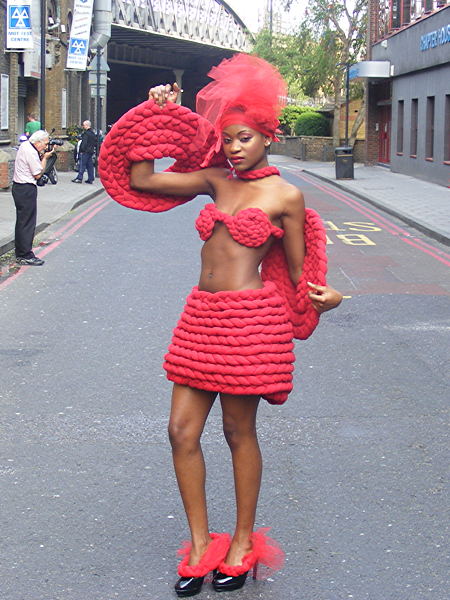 Pierre Garroudi stages fashion show in the streets of London Bridge