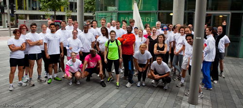 Bankside Health Club lunchtime run in aid of Breast Cancer Care