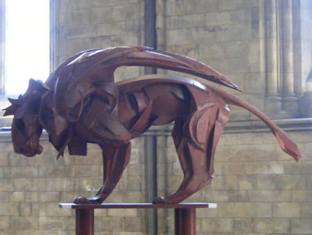 Sophie Dickens' Four Evangelists sculptures at Southwark Cathedral