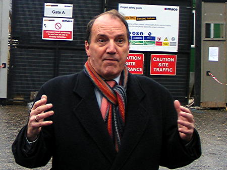 Simon Hughes joins ‘Lorries for Savvy Cyclists’ event at Bankside