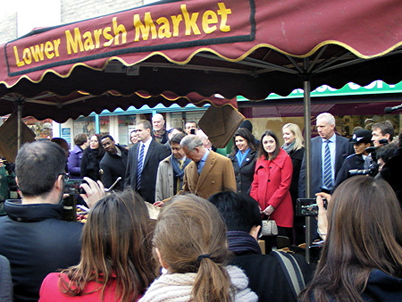 Prince of Wales visits Waterloo’s Lower Marsh Market