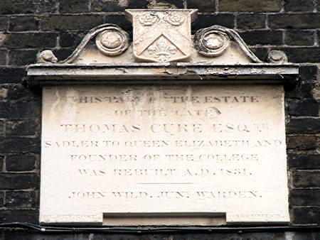 Thomas Cure plaque