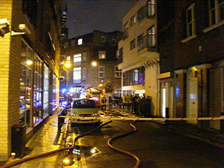 Firefighters in Magdalen Street