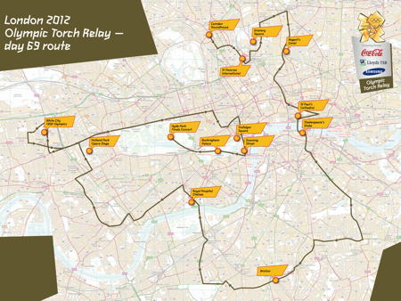 Millennium Bridge to Old Kent Road: Olympic torch route revealed