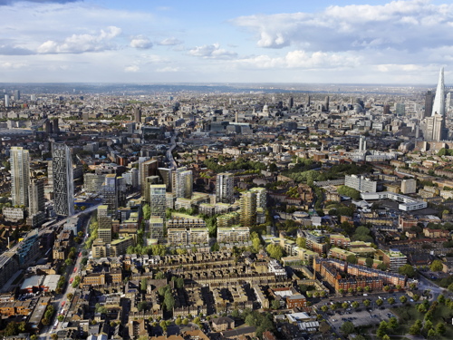 Elephant & Castle 2025? New image of completed regeneration project